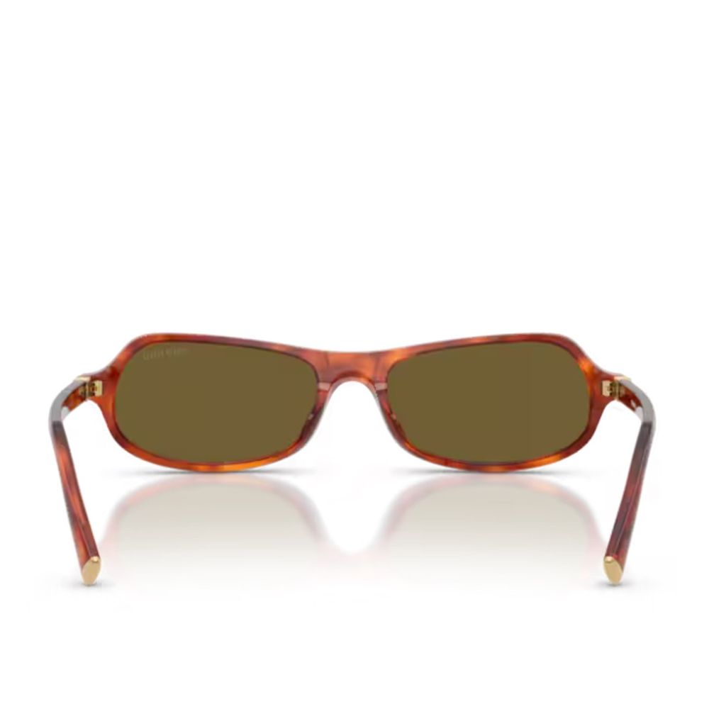 Sculpted Cognac Havana Sunglasses with Retro Flair