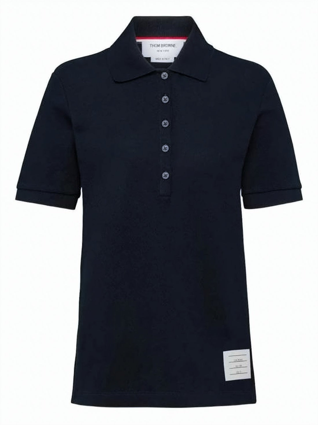Short-Sleeved Knit Top with Classic Polo Collar