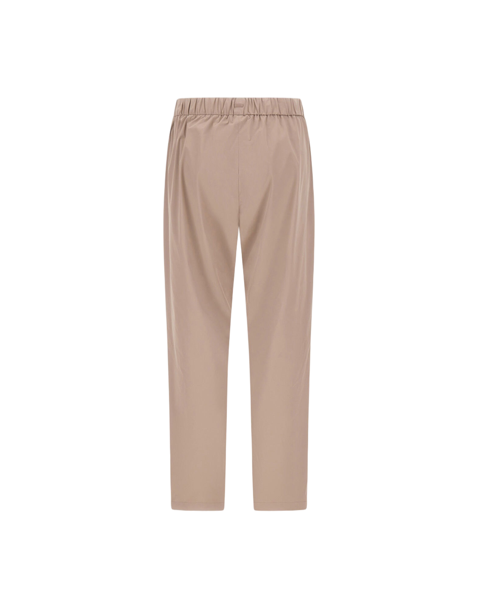 Refined Trousers in Soft Neutral Stretch Nylon