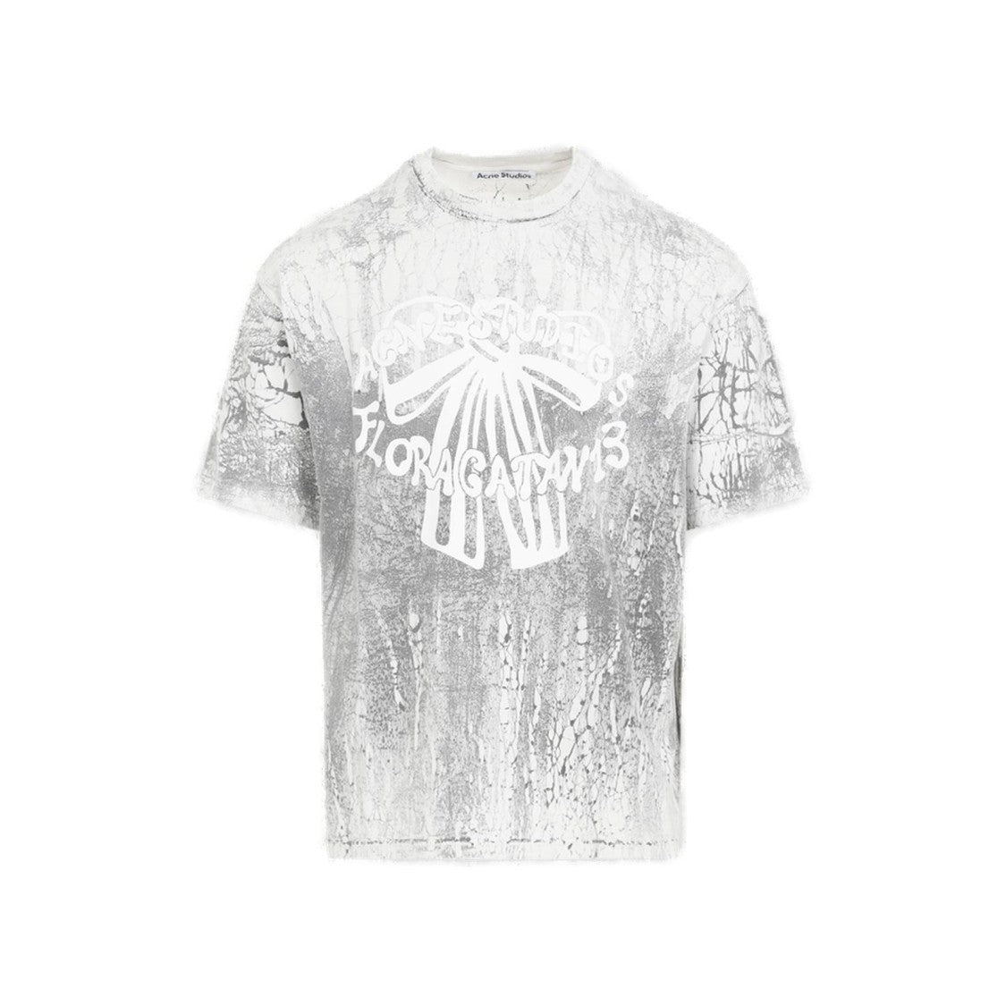 Short-Sleeved T-Shirt with Central Graphic Print