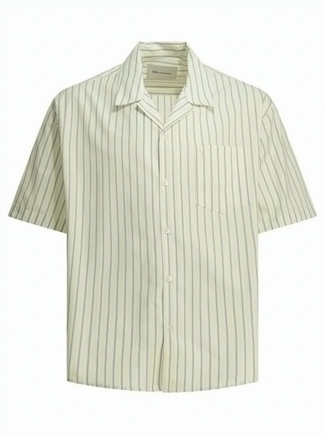 Relaxed Fit Short-Sleeve Striped Shirt by Ami Paris