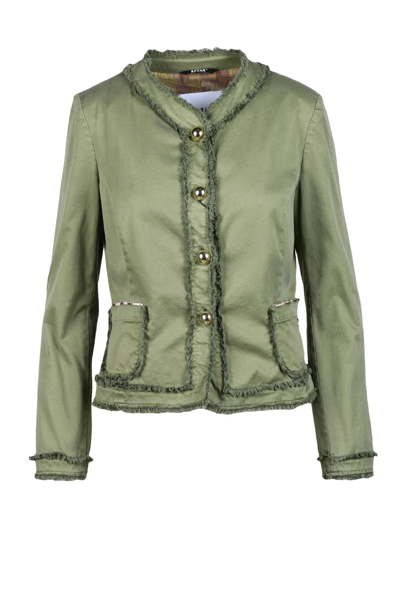 Bazar Delux Cotton Blazer Jacket - Green