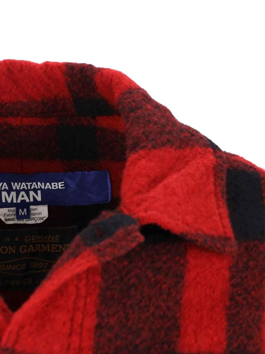 Plaid Shirt Jacket – Red/Black