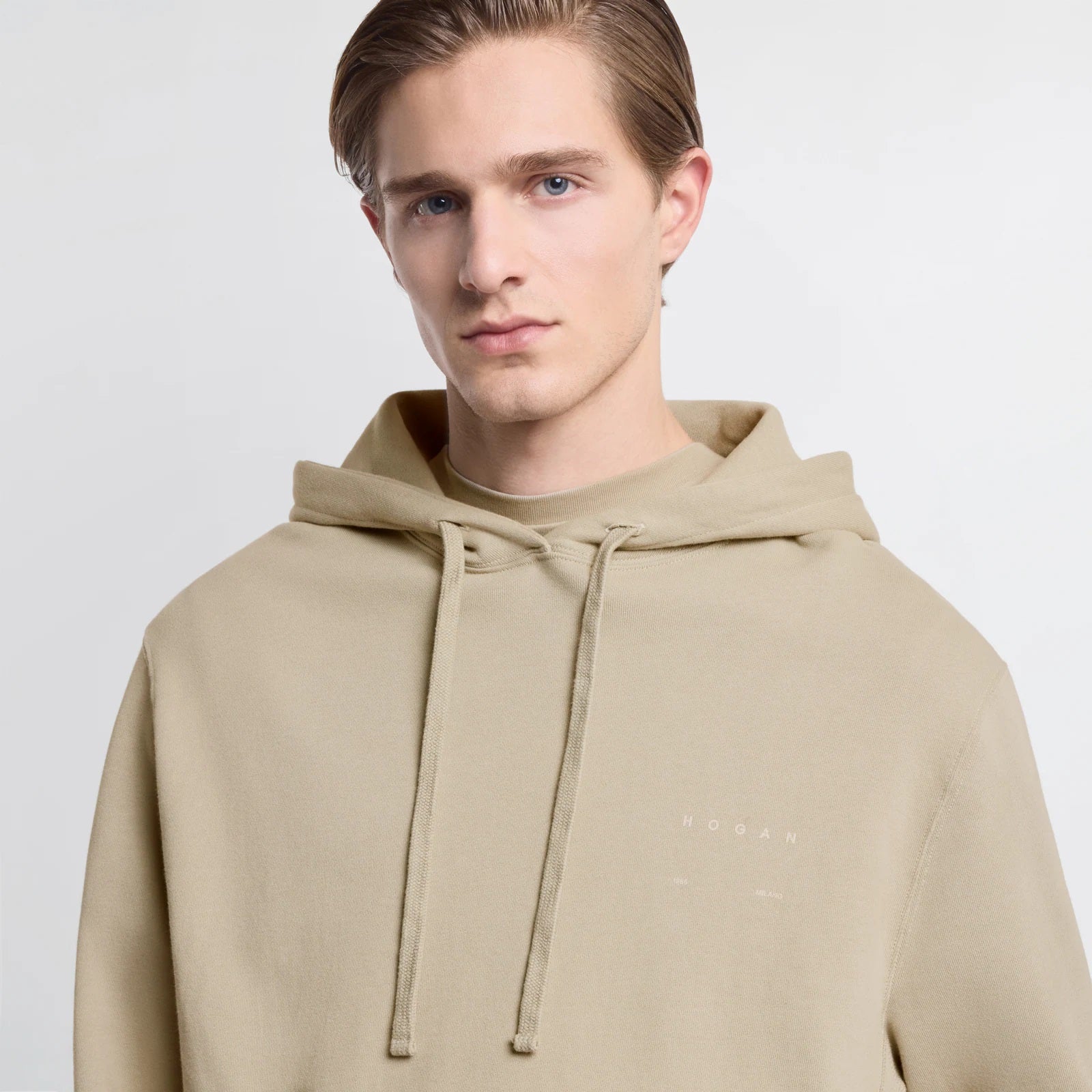 Ecru Hoodie Sweatshirt