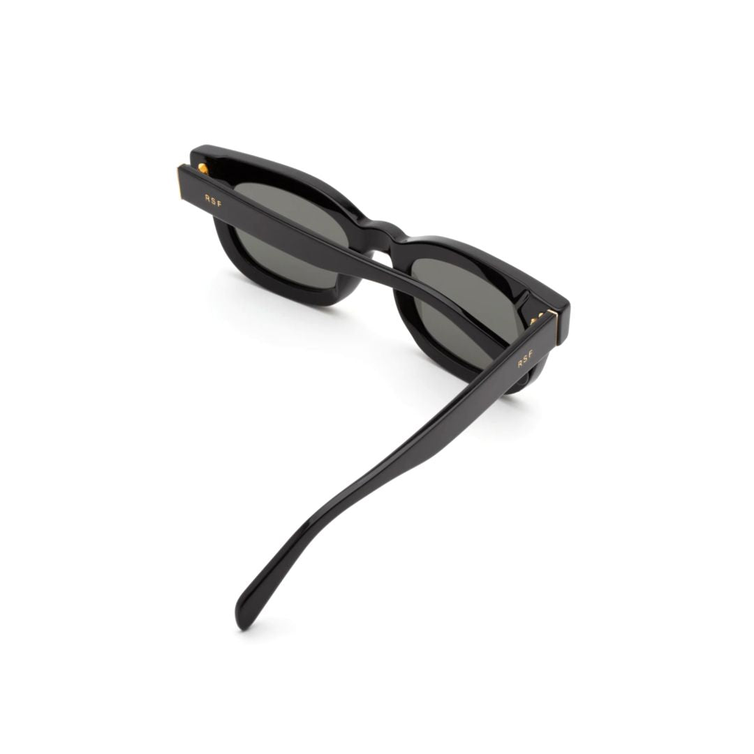 Sempre Black Rectangular Frame Sunglasses