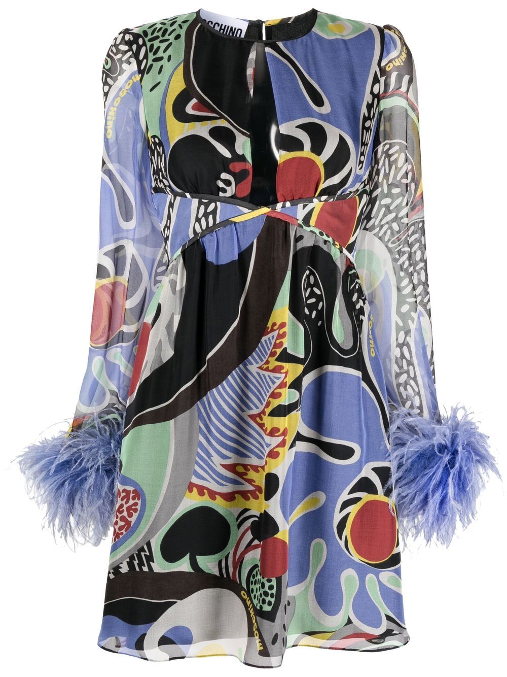 Psychedelic Print Mini Dress