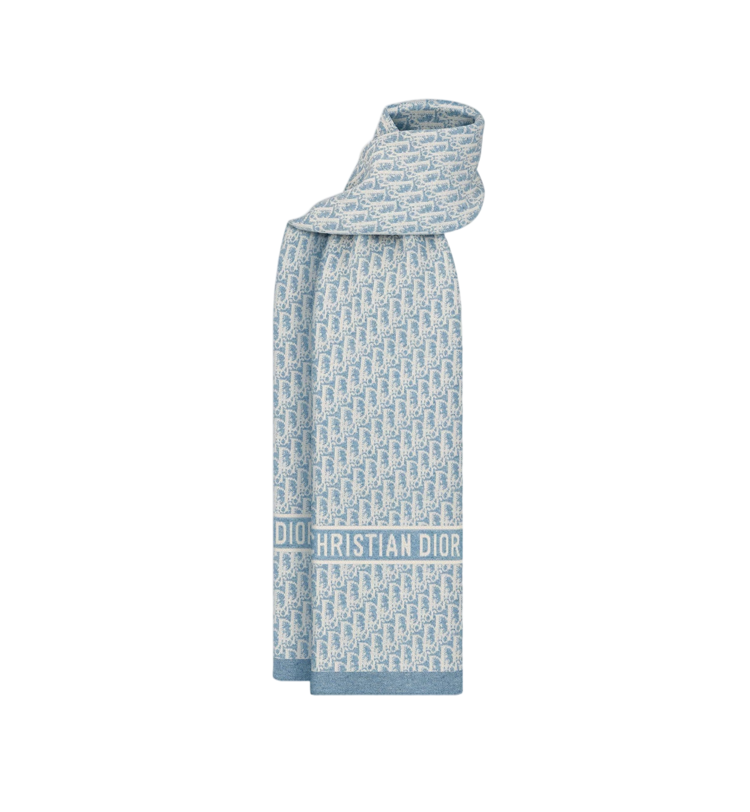 Long Cashmere Jacquard Pattern Scarf
