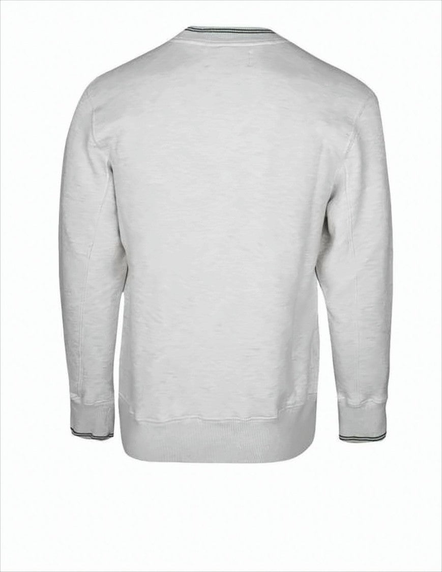 Long-Sleeve Crew Neck Sweatshirt with Bold Text Design