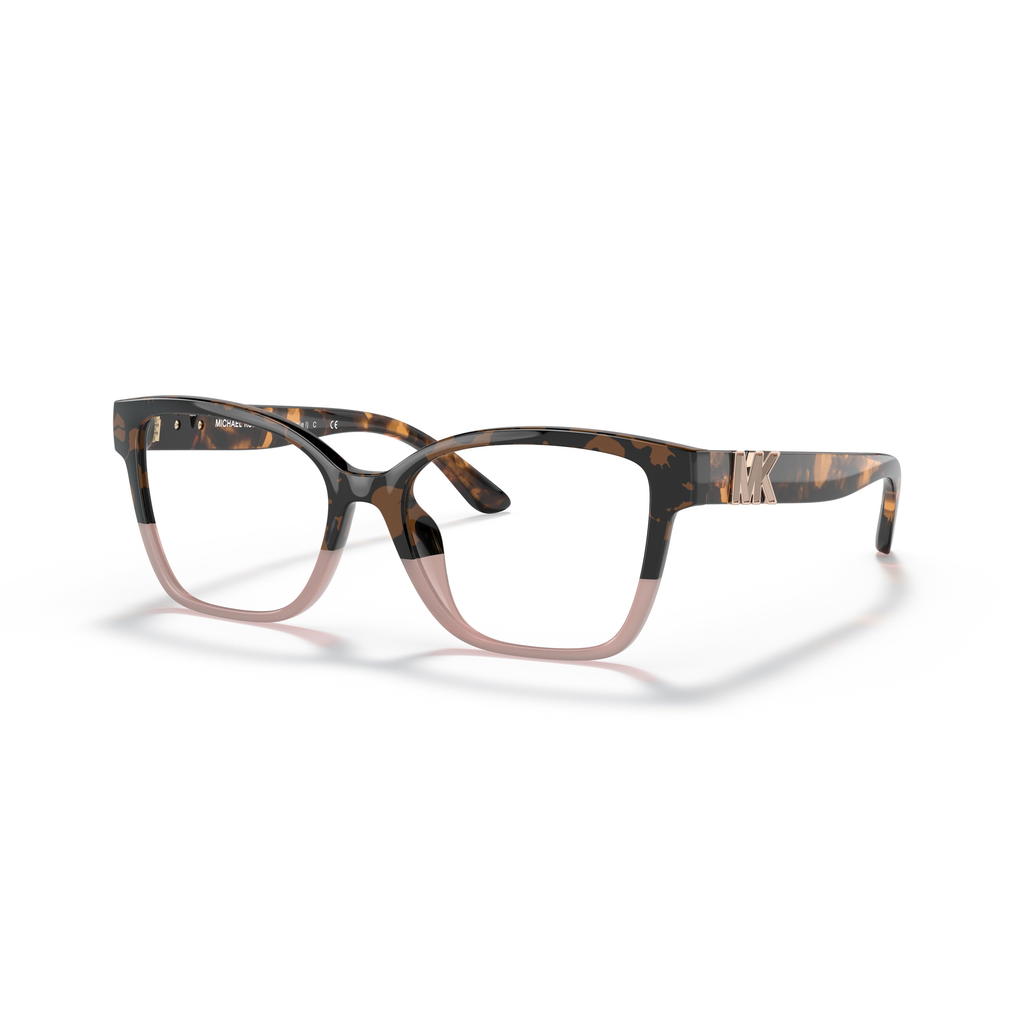 Square Tortoiseshell and Soft Pink Eyeglasses