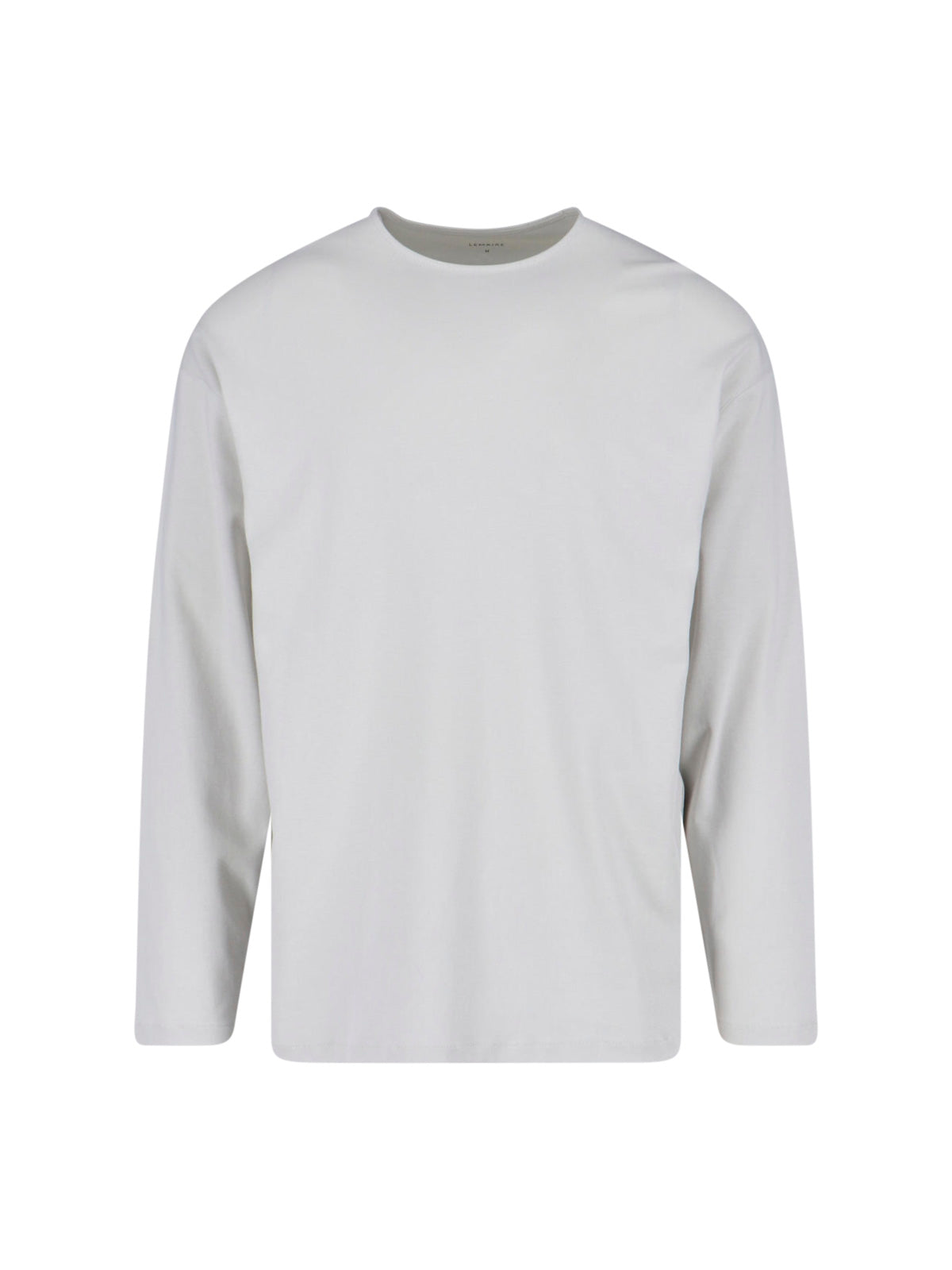 White Crew Neck Cotton Silk T-Shirt