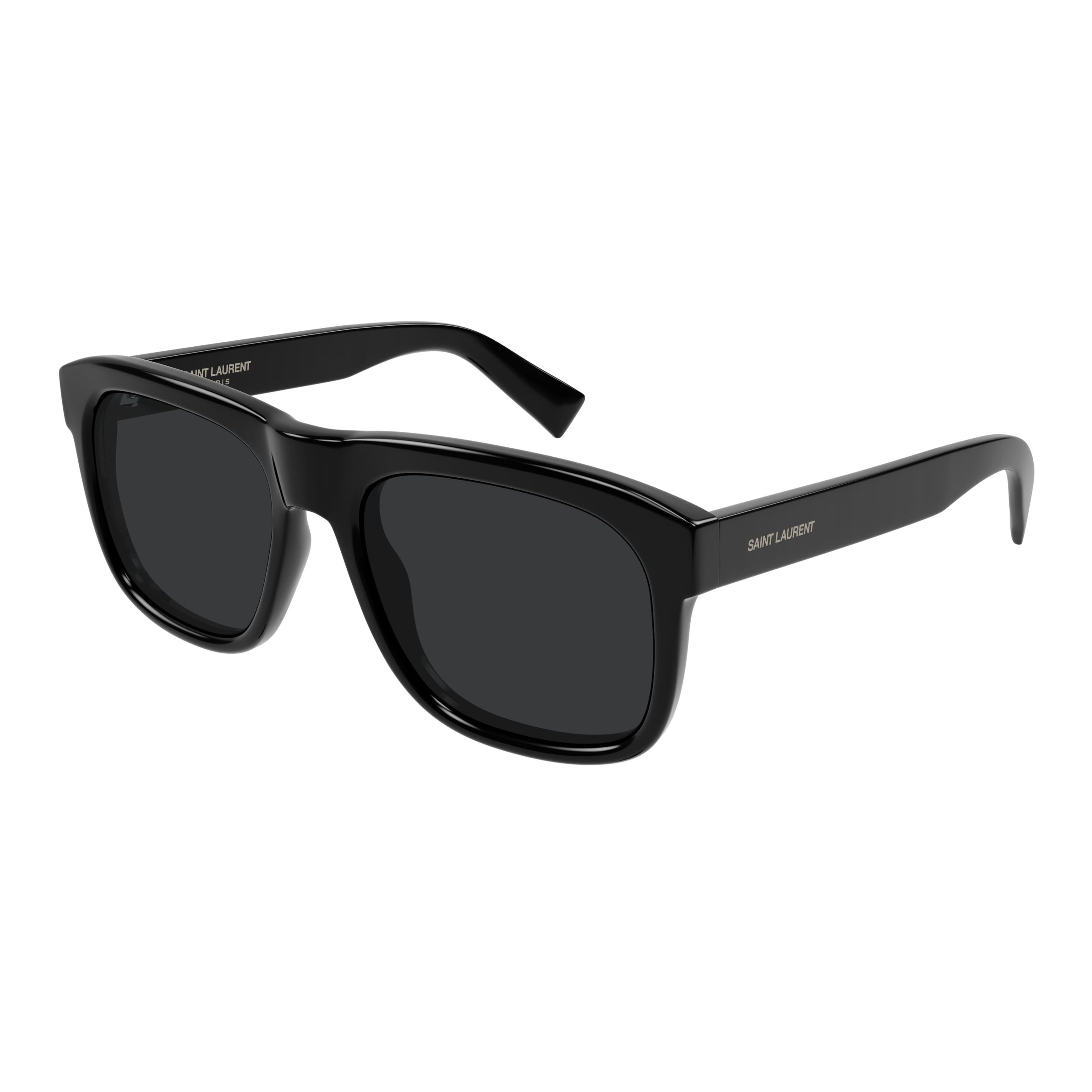 Sl 558 Bold Rectangular Black Sunglasses