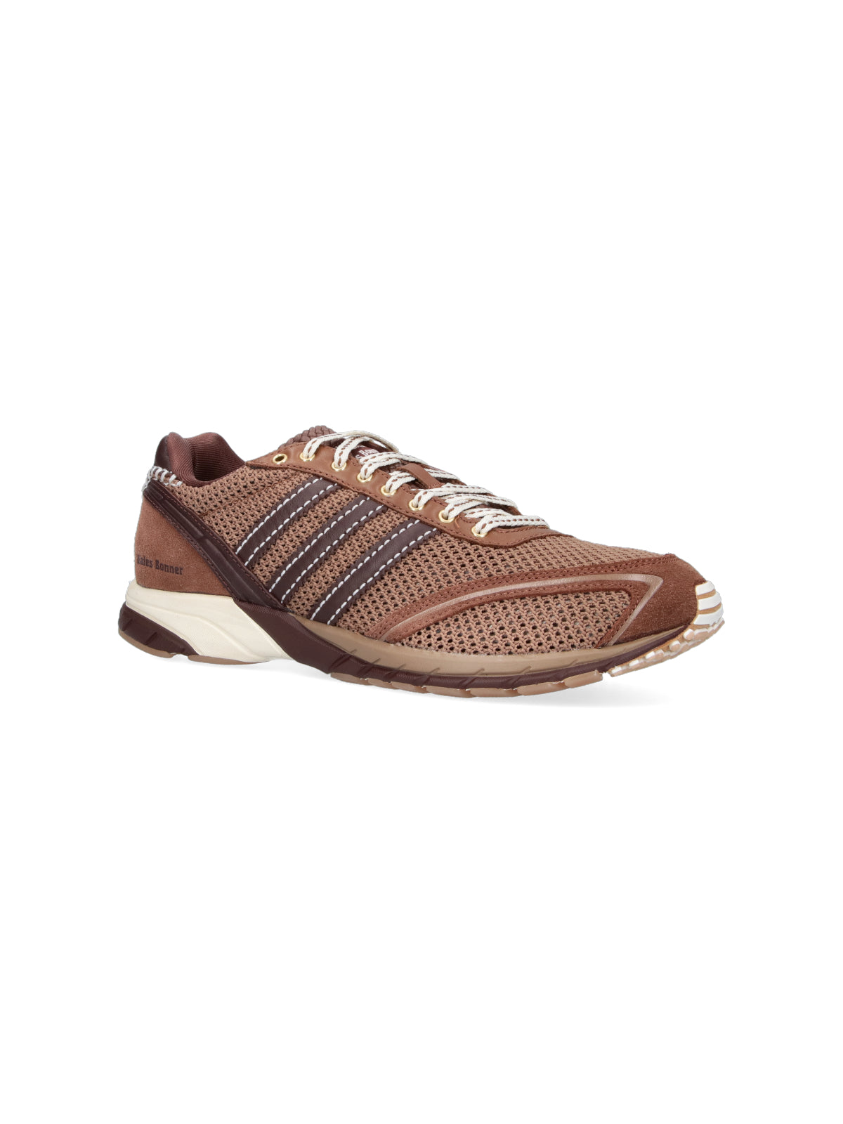 Brown Mesh Suede Accent Sporty Sneakers