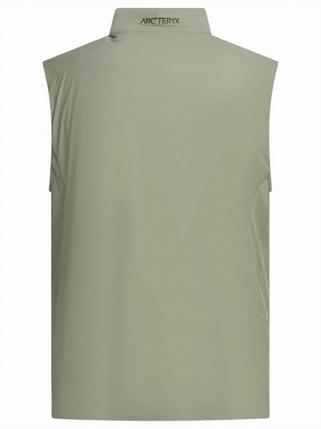 High-Collar Sleeveless Vest with Front Zipper Closure