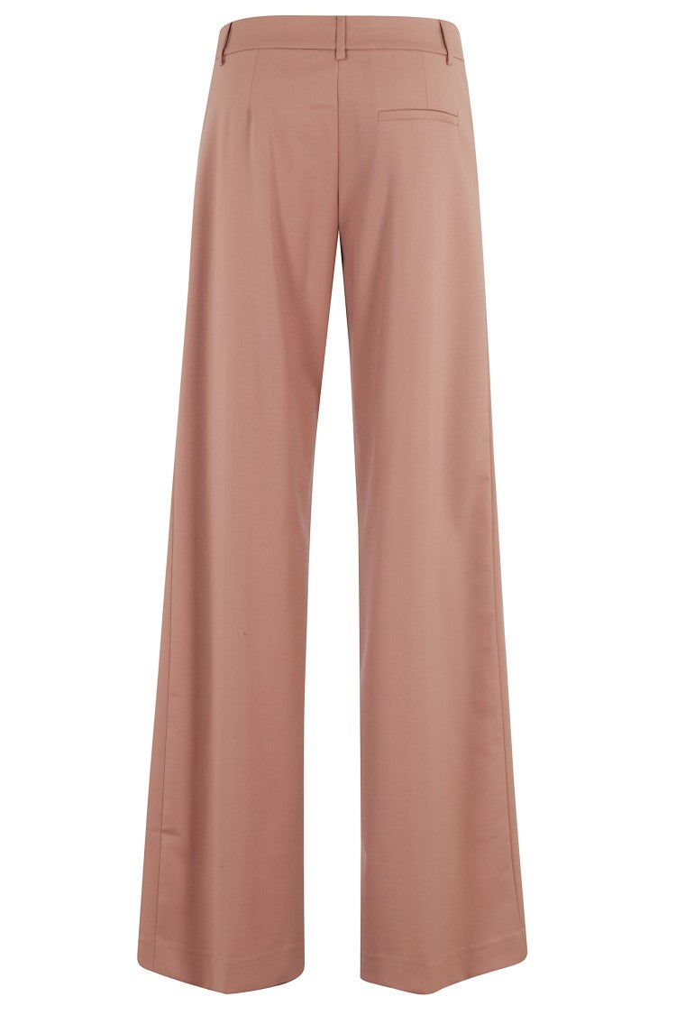 High-Waisted Gabardine Trousers
