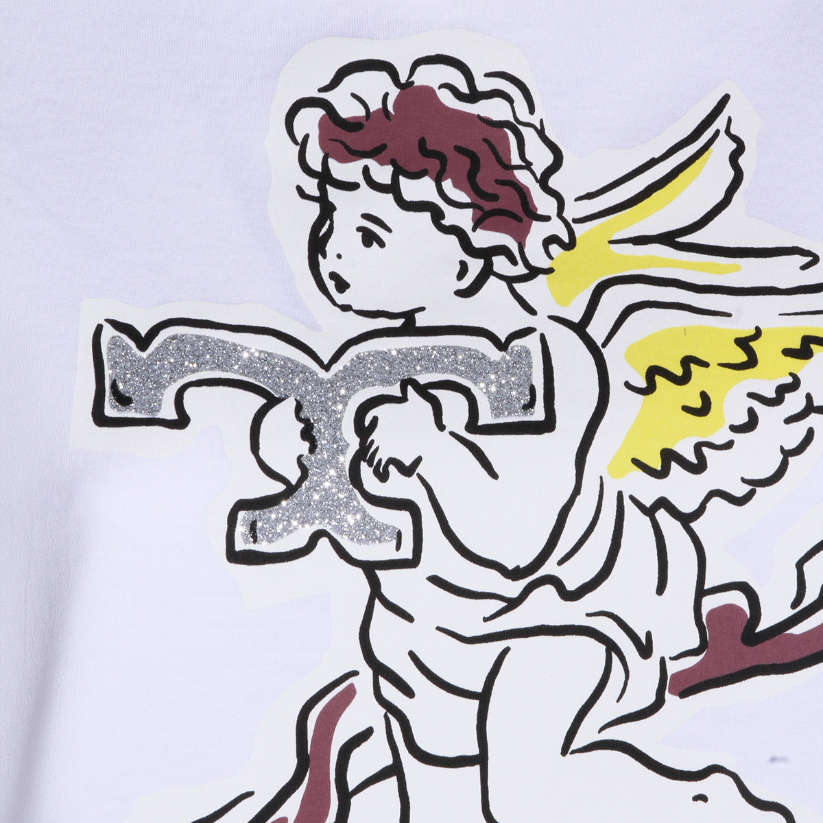 White T-Shirt with Round Neckline