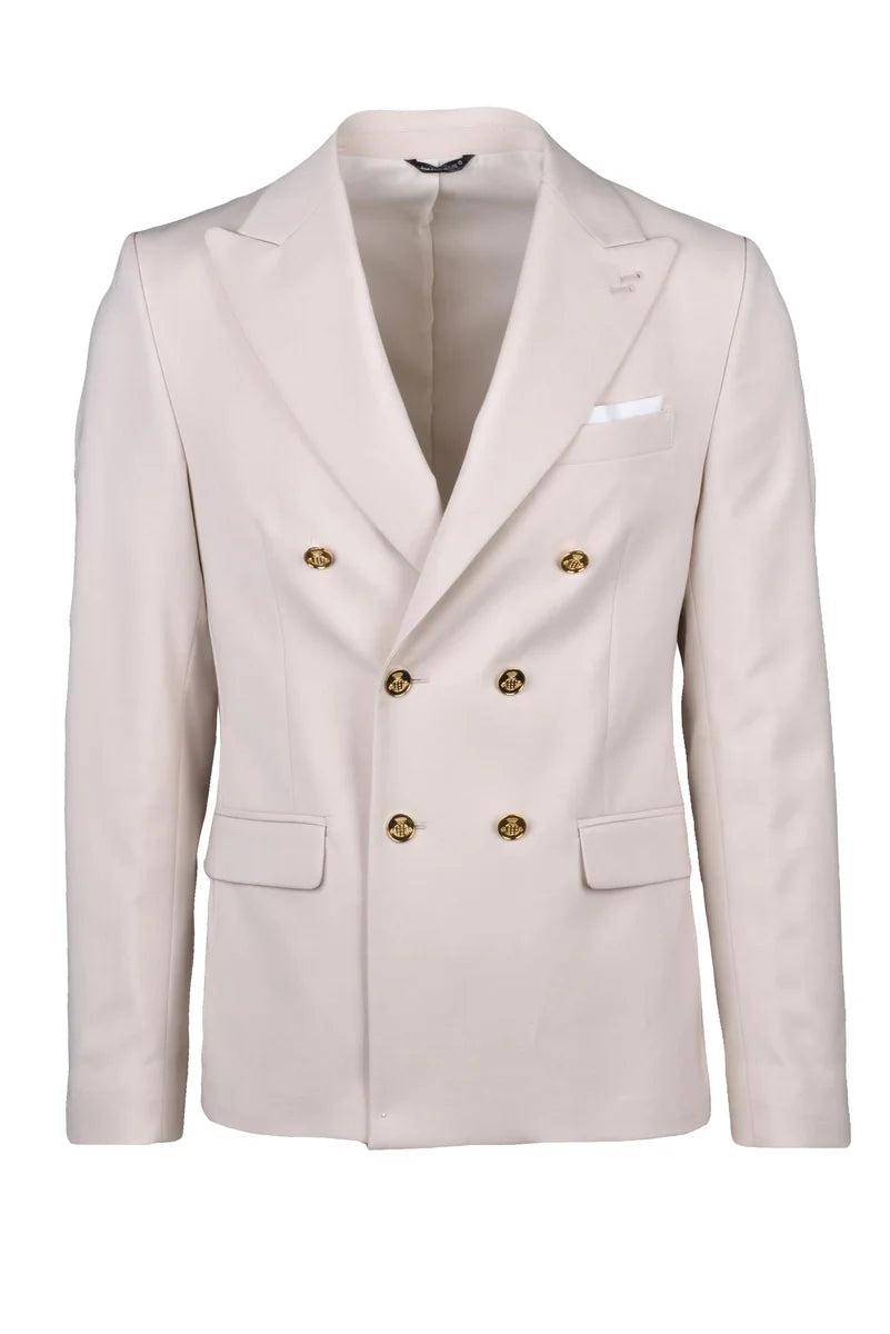 Double-Breasted Jacket - White