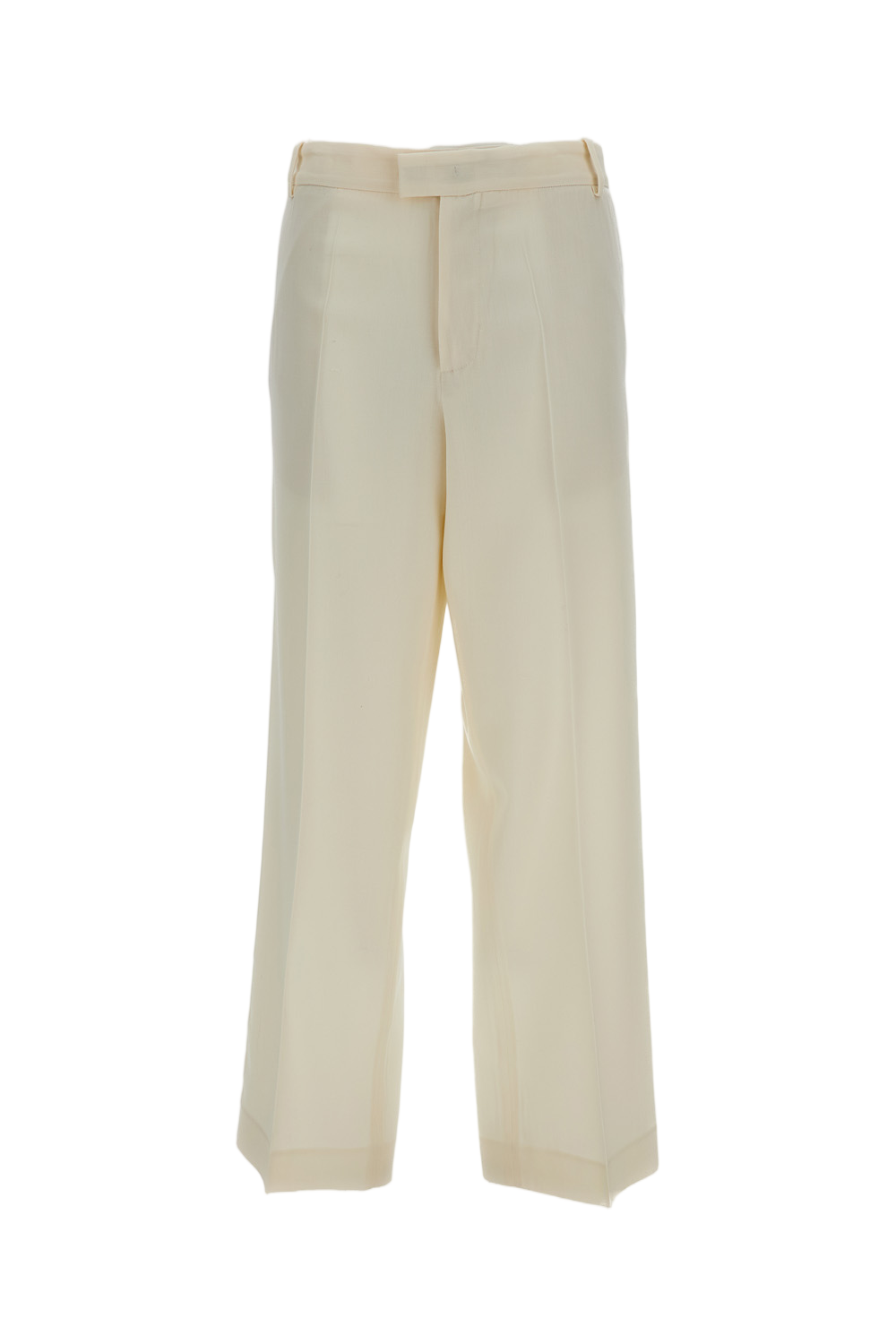 Gilles Straight Tropical Wool Twill Leg Formal Trousers