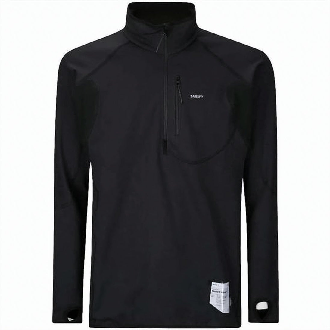 High-Collar Training Top With Quarter Zip