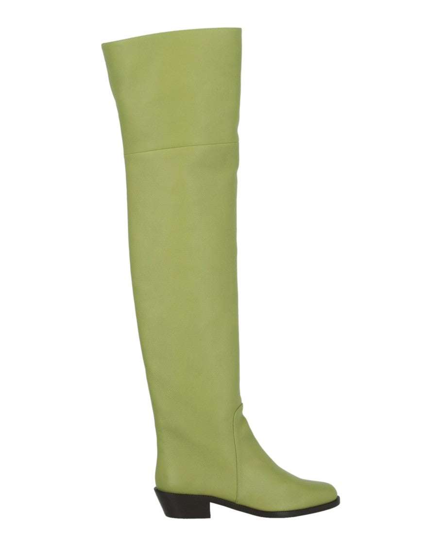 Bucaneve Leather Over-The-Knee Boots