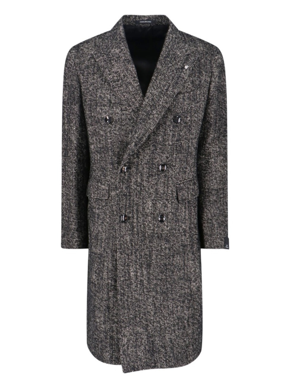 "Pino Lerario" Double-Breasted Coat Black