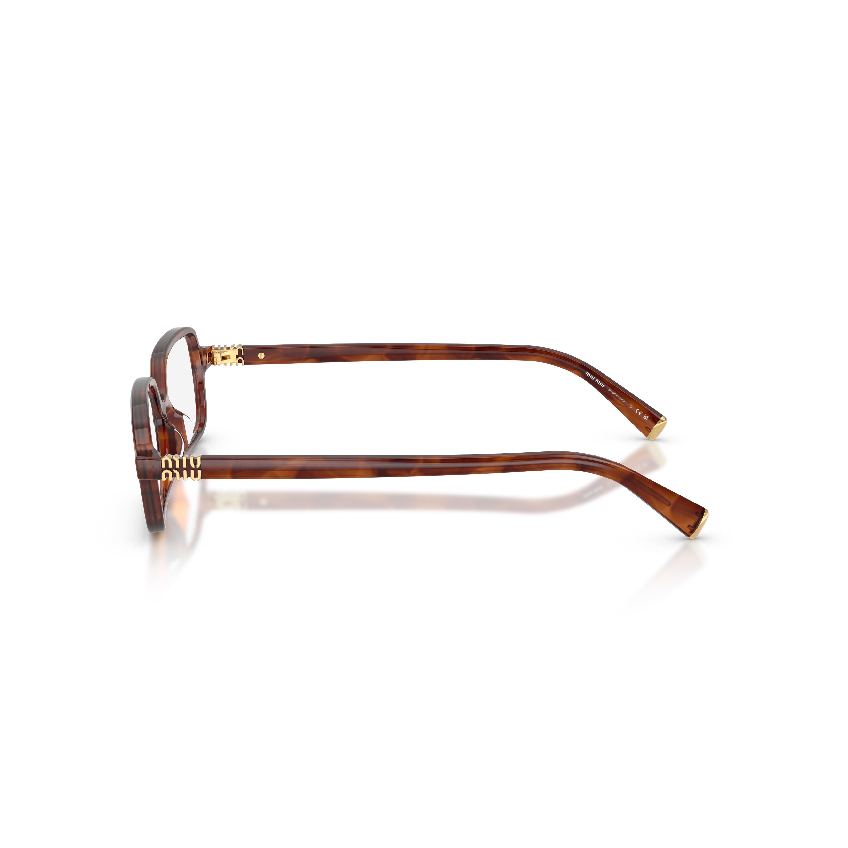 0mu 01yv Tortoiseshell Acetate Rectangular Eyeglasses