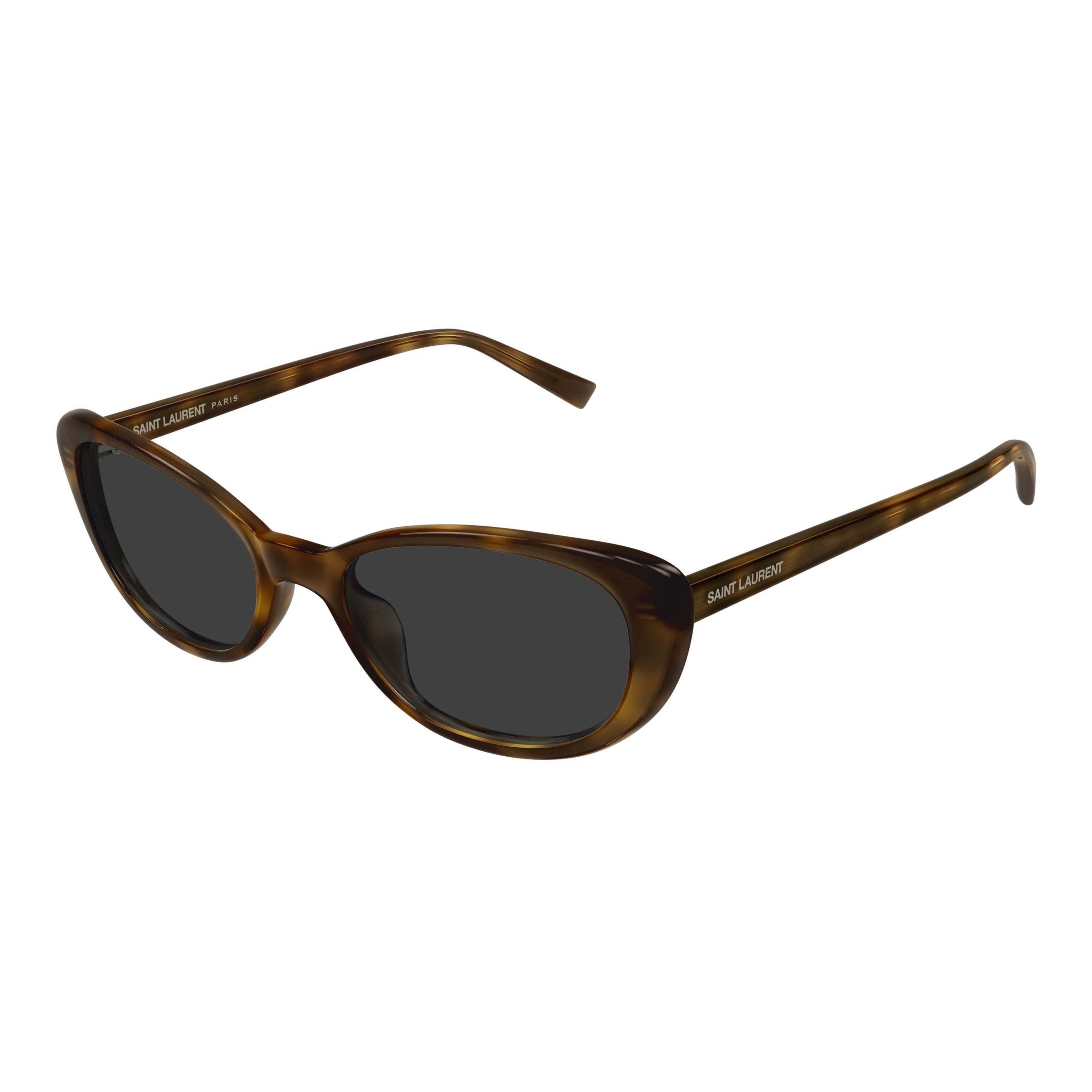 Glossy Tortoiseshell Cat-Eye Sunglasses with Slender Arms