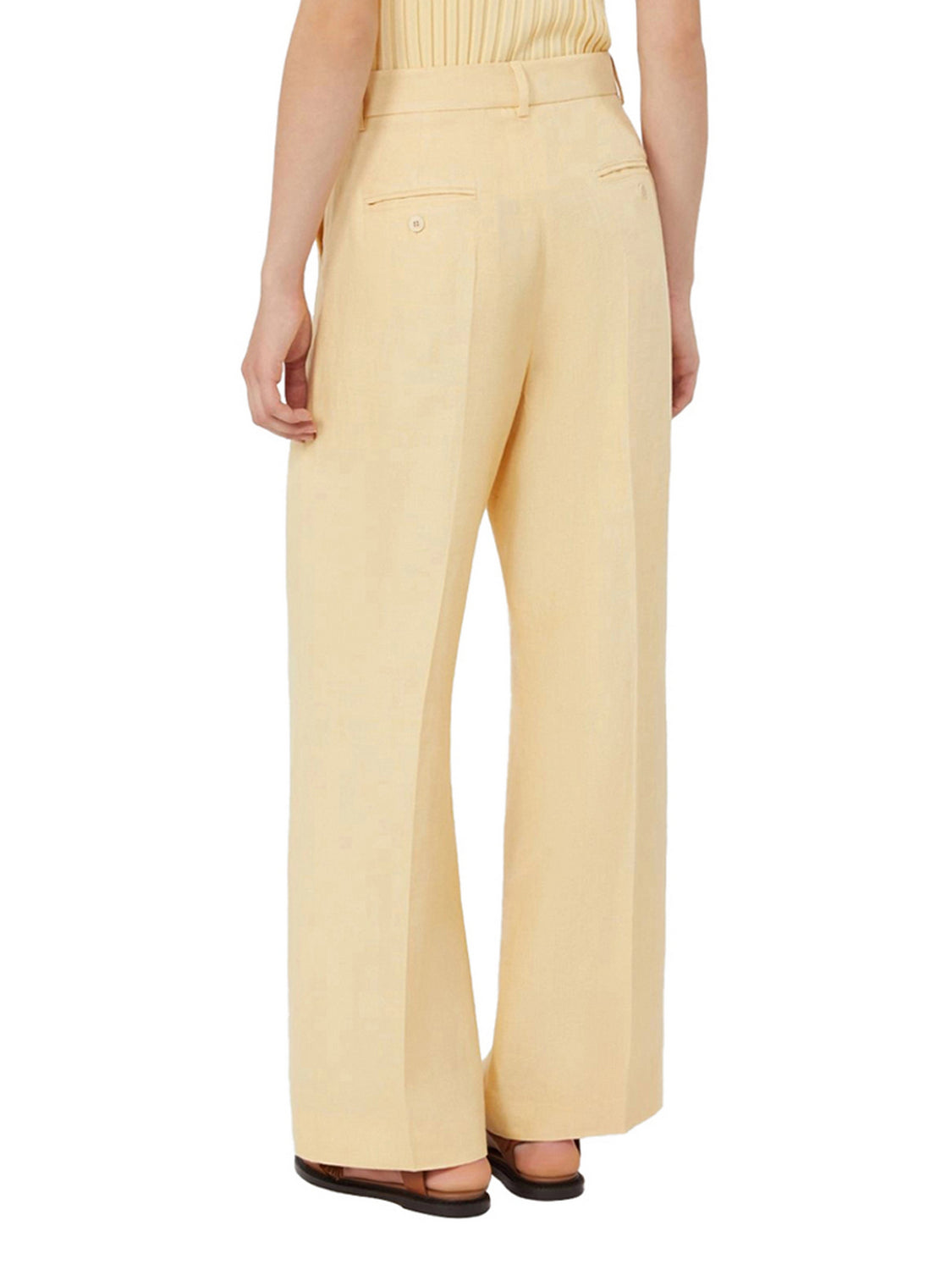 Yellow Wkdmalizia Virgin Wool Trousers