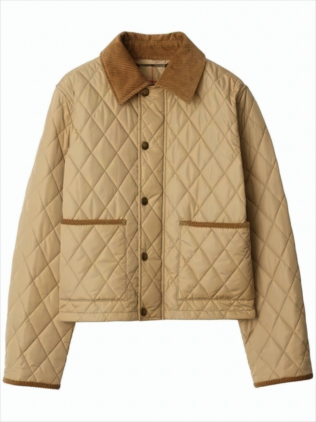 Cropped Quilted Nylon Jacket