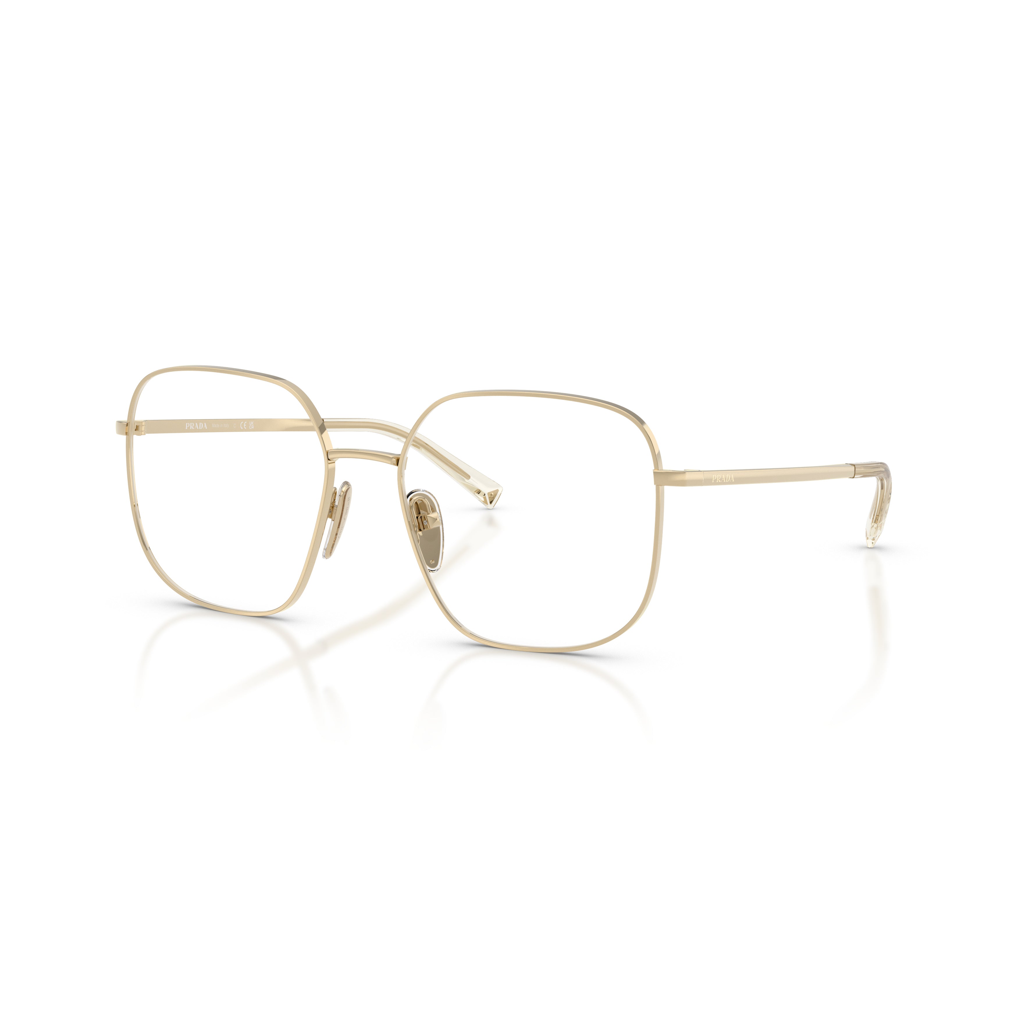 0pr A59v Square Metal Frame Eyeglasses