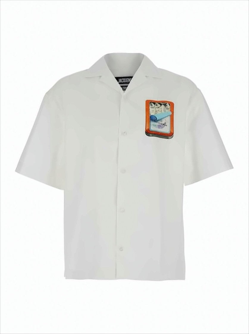 Short-Sleeved Cotton Shirt