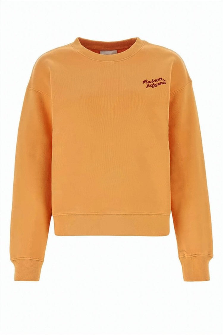 Cropped Long-Sleeve Sweatshirt With Embroidered Logo