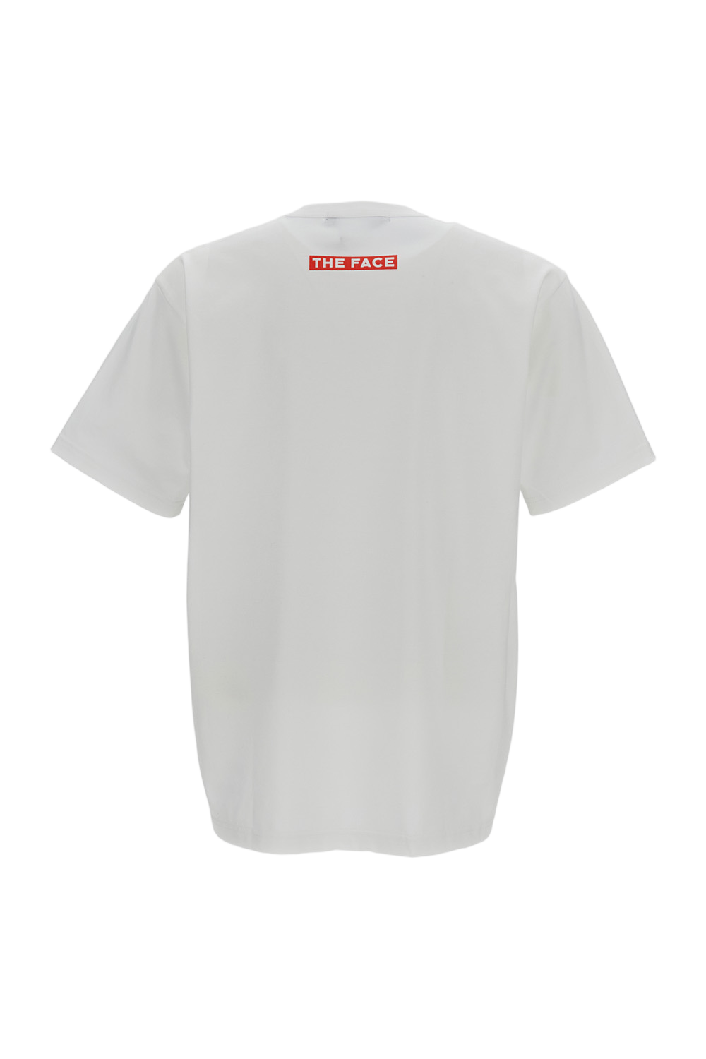 White Cotton Printed Short-Sleeve T-Shirt