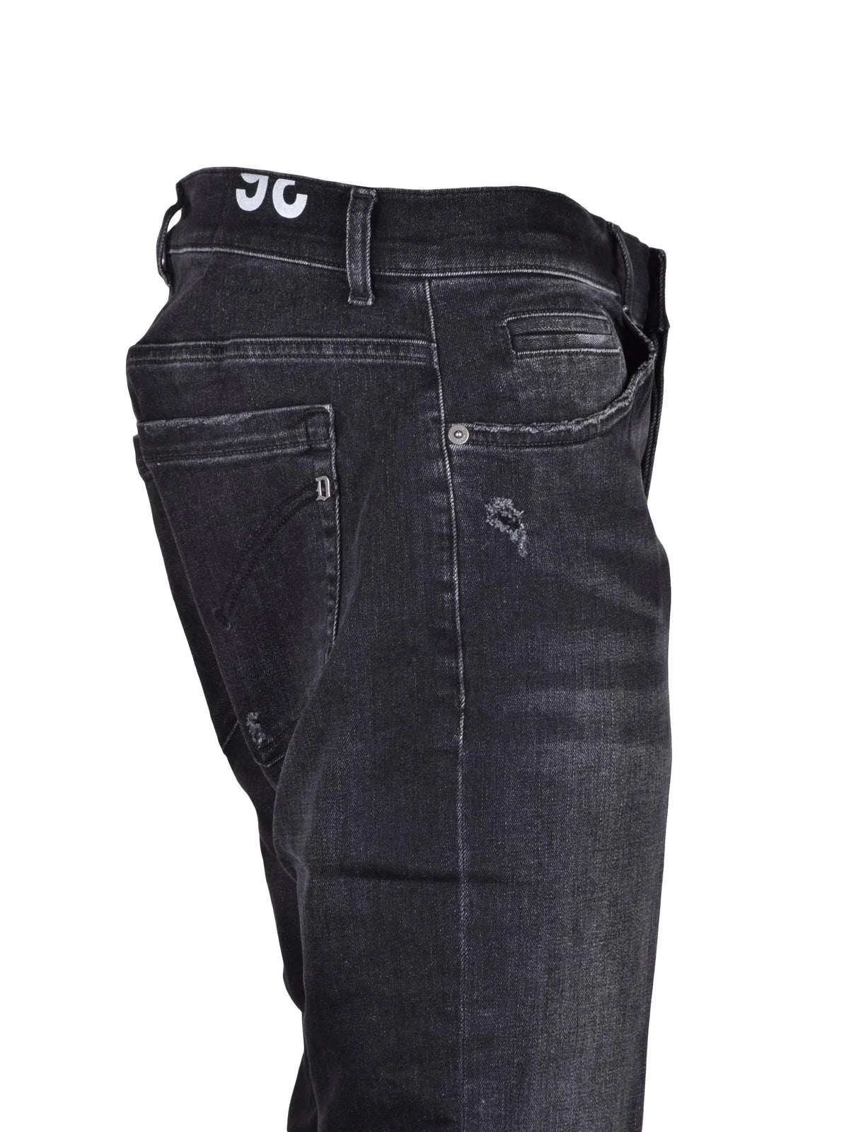 Black George Skinny Fit Cotton Polyester Jeans
