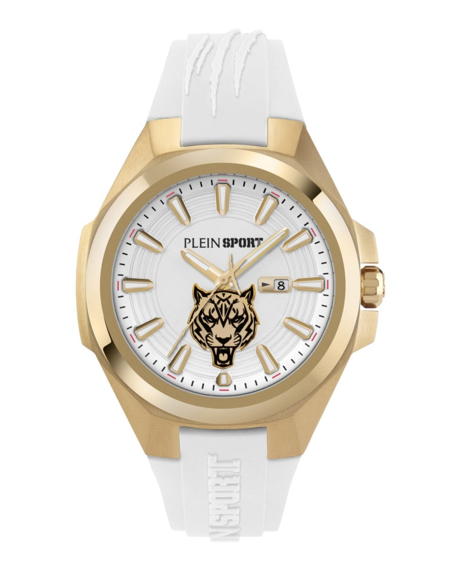 47Mm Yellow Gold Case Silicone Watch