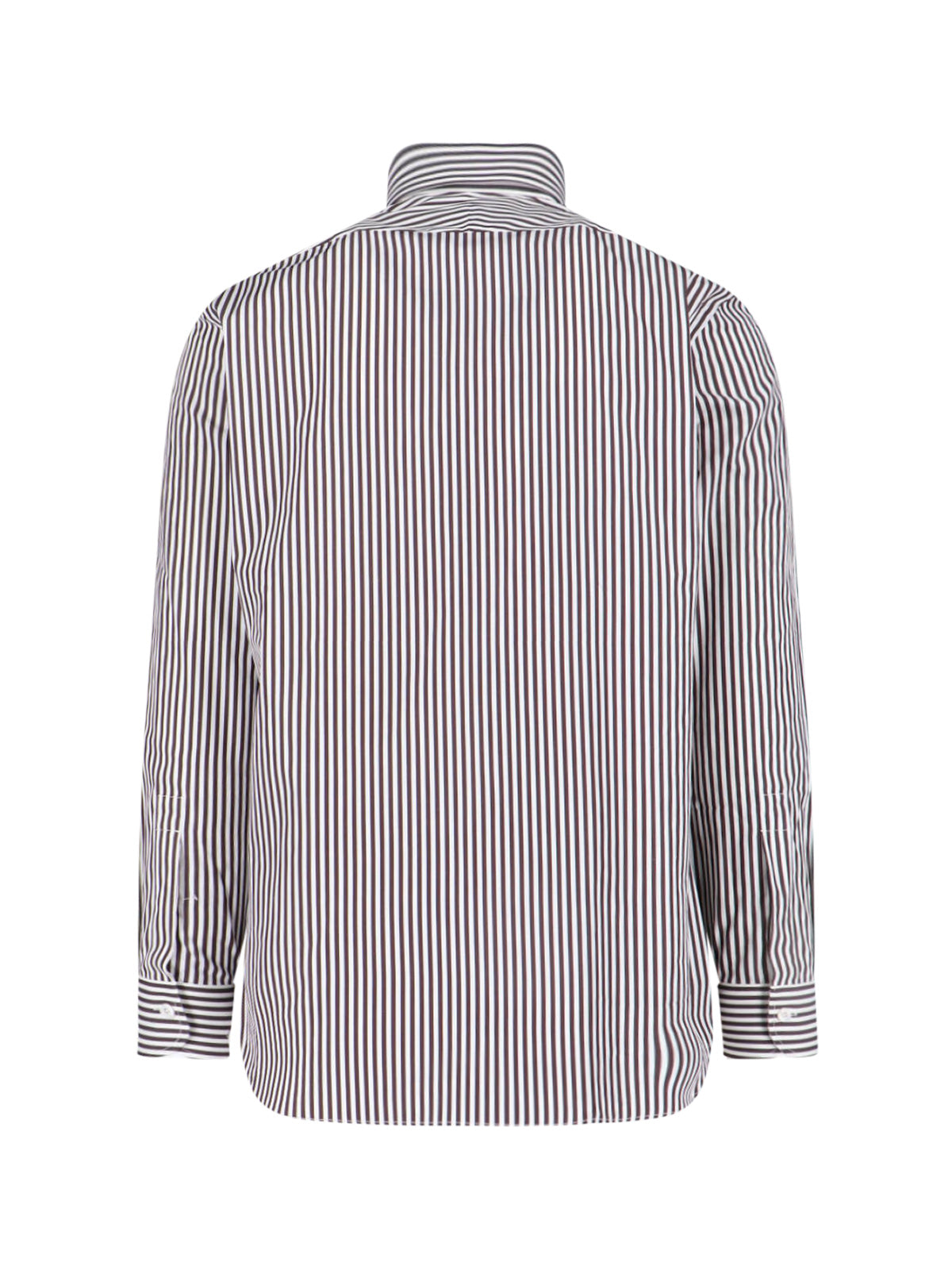Tailored Shirt with Subtle Sheen – Brown