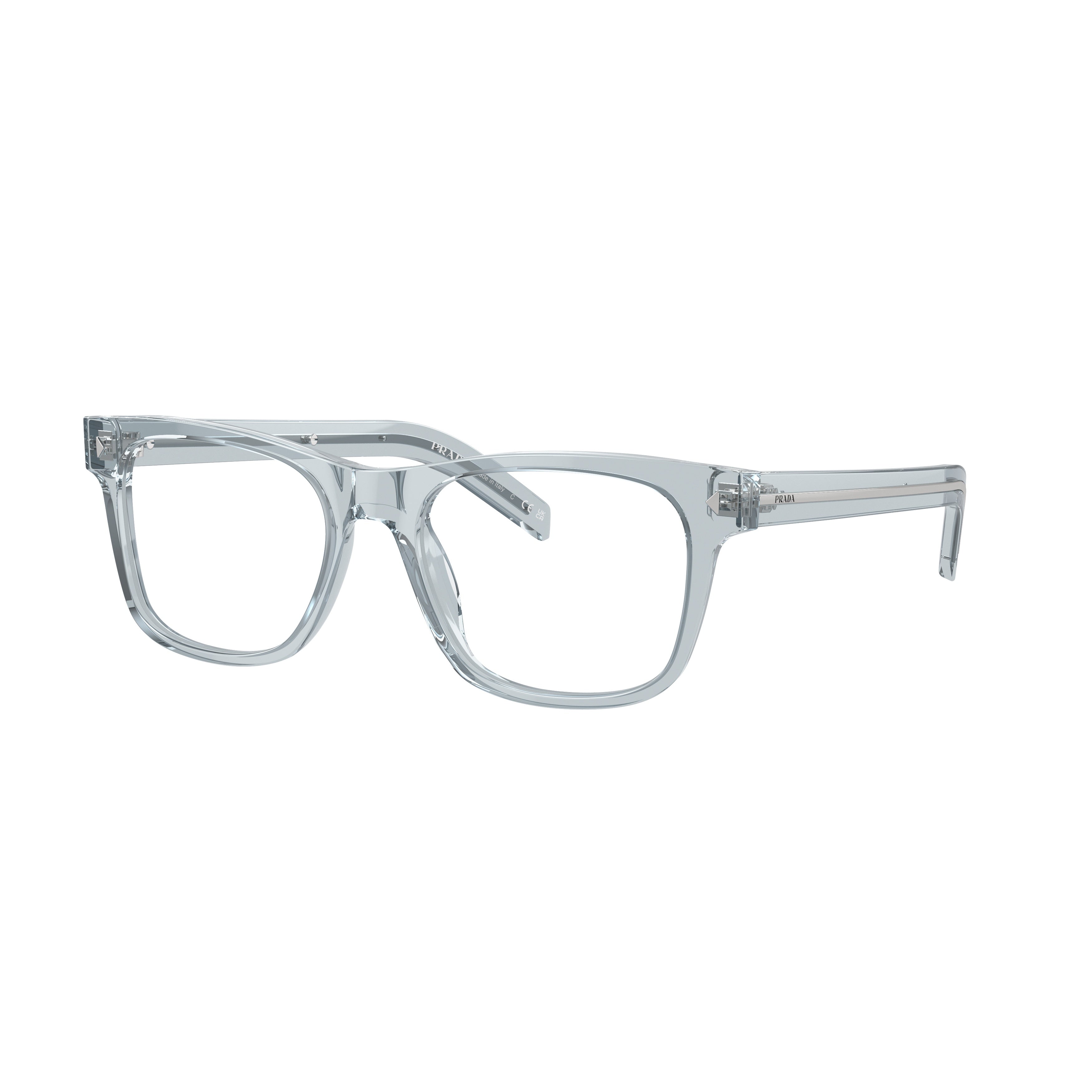 0pr A13v Transparent Acetate Square Eyeglasses