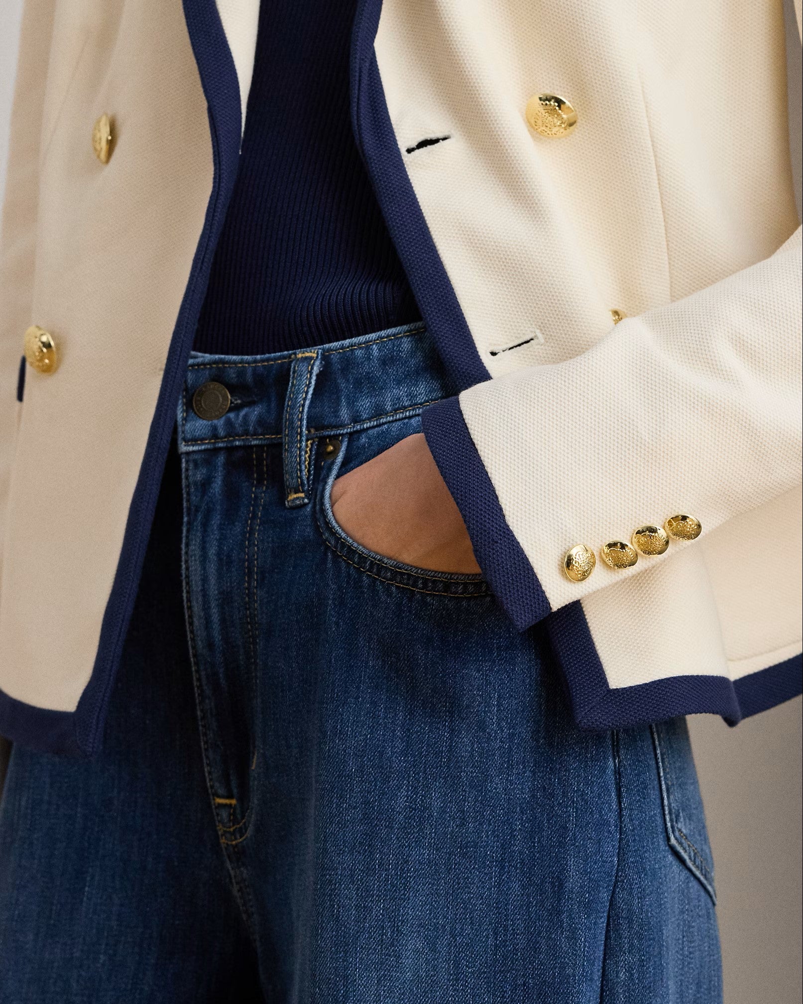 Natural Sportswear Pique Knit Blazer