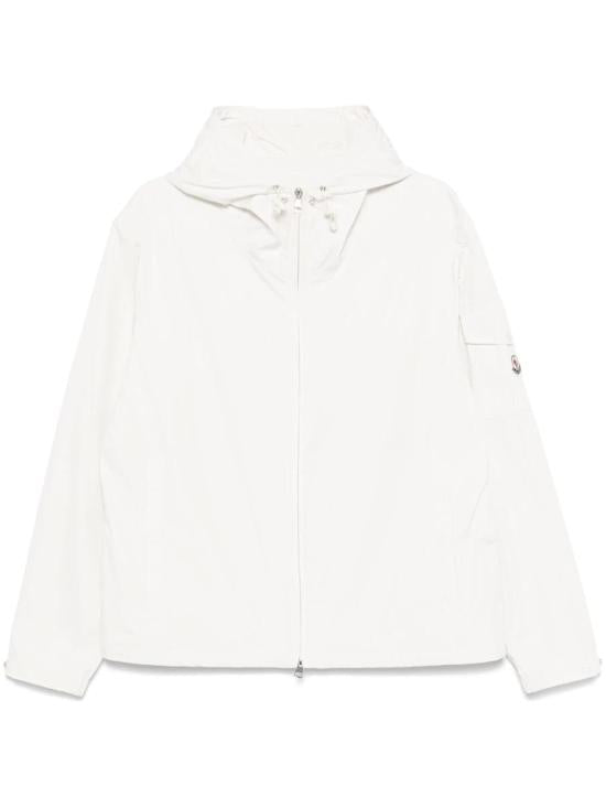 Lightweight White Casual Jacket With Minimalist Design