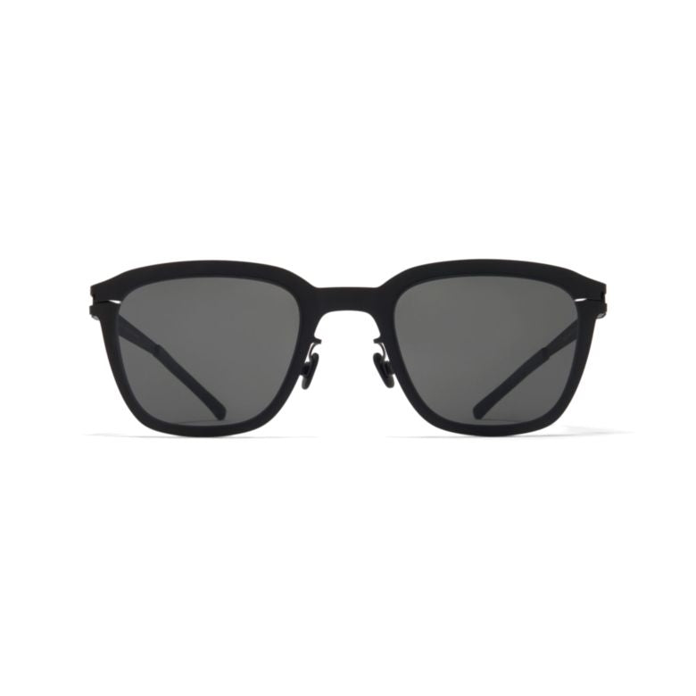 Avery Matte Black Rectangular Sunglasses