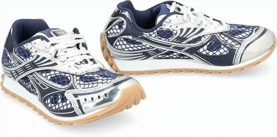 Dynamic Mesh Sneakers with Metallic Accents