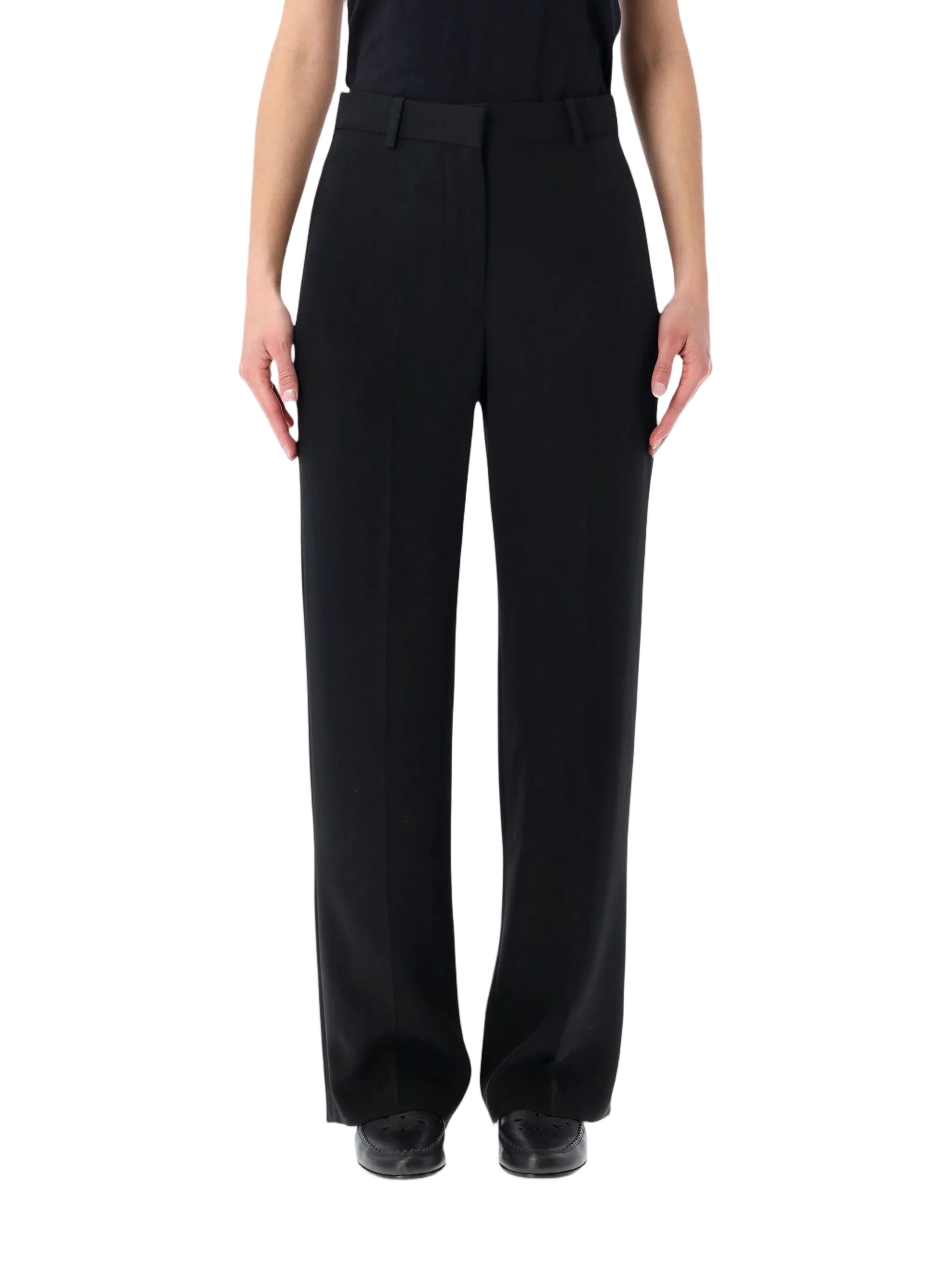 Black Noanda Tailored Straight-leg Pants