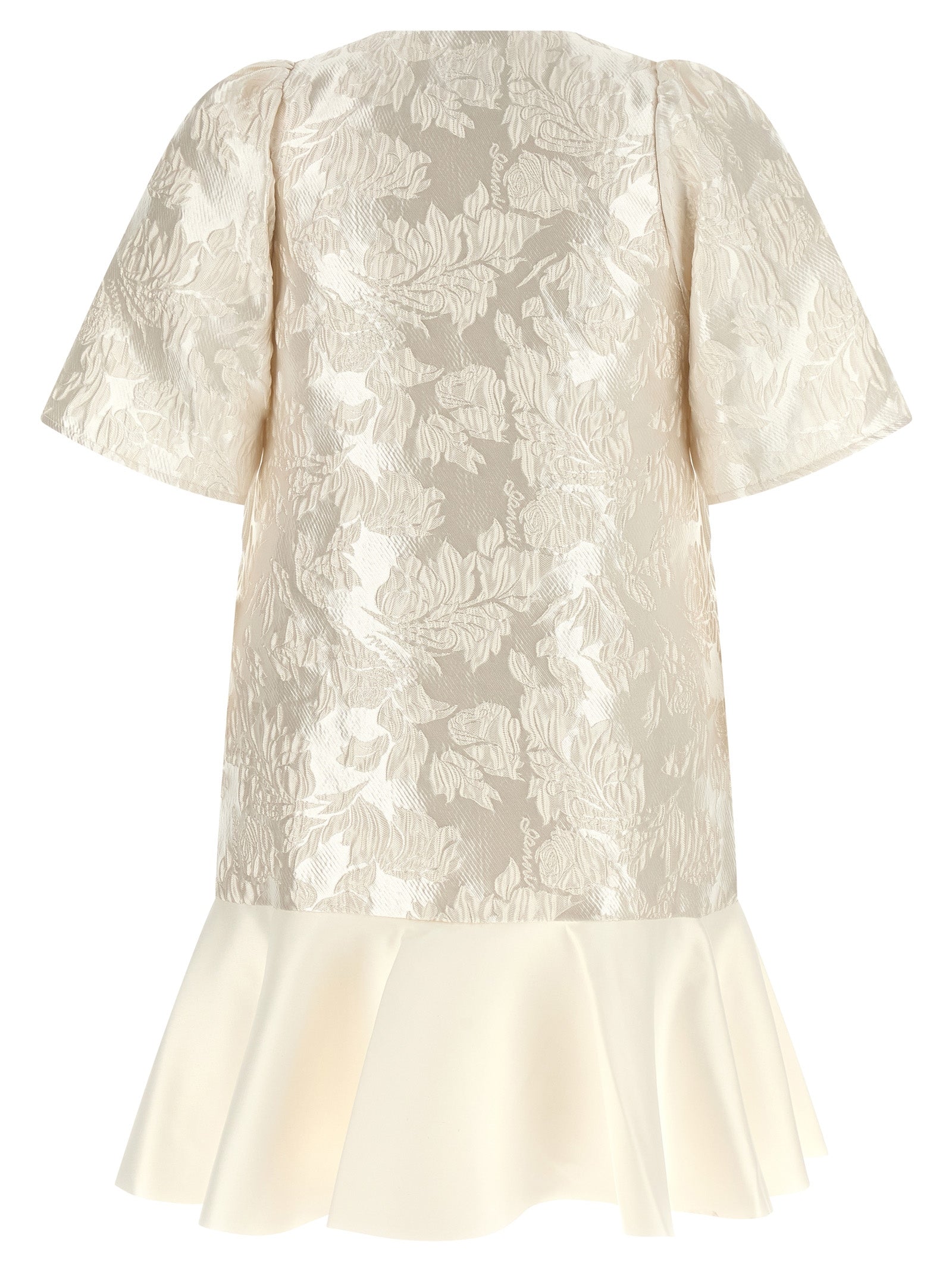 'Satin Cloque' Mini Dress