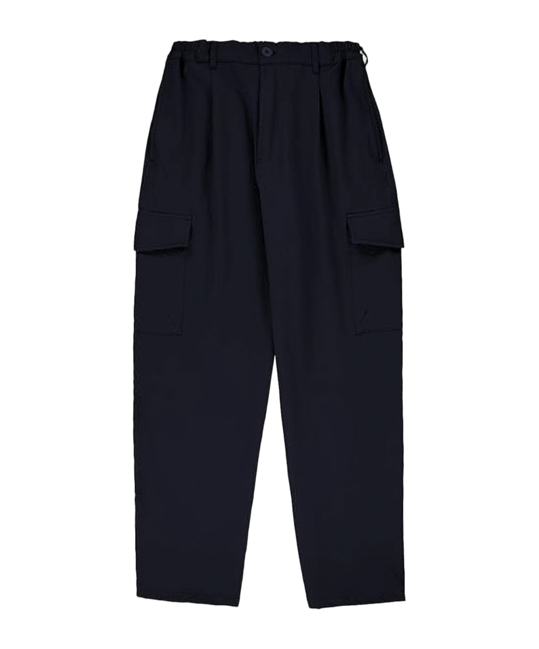 Relaxed Fit Straight Pants with Flap Pockets