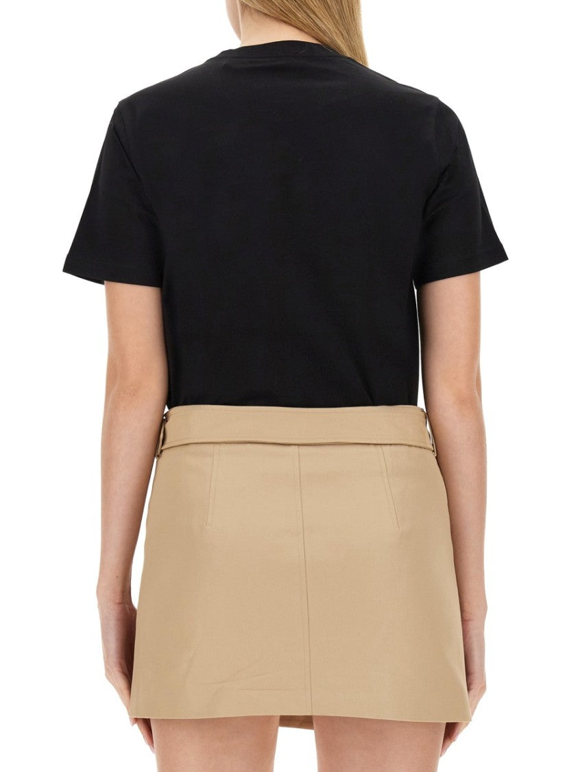 Black T-Shirt With Bold Logo Design