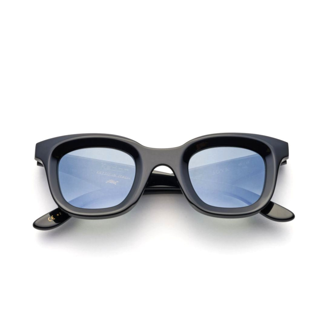 Joya Square Frame Sunglasses with Gradient Blue Lenses