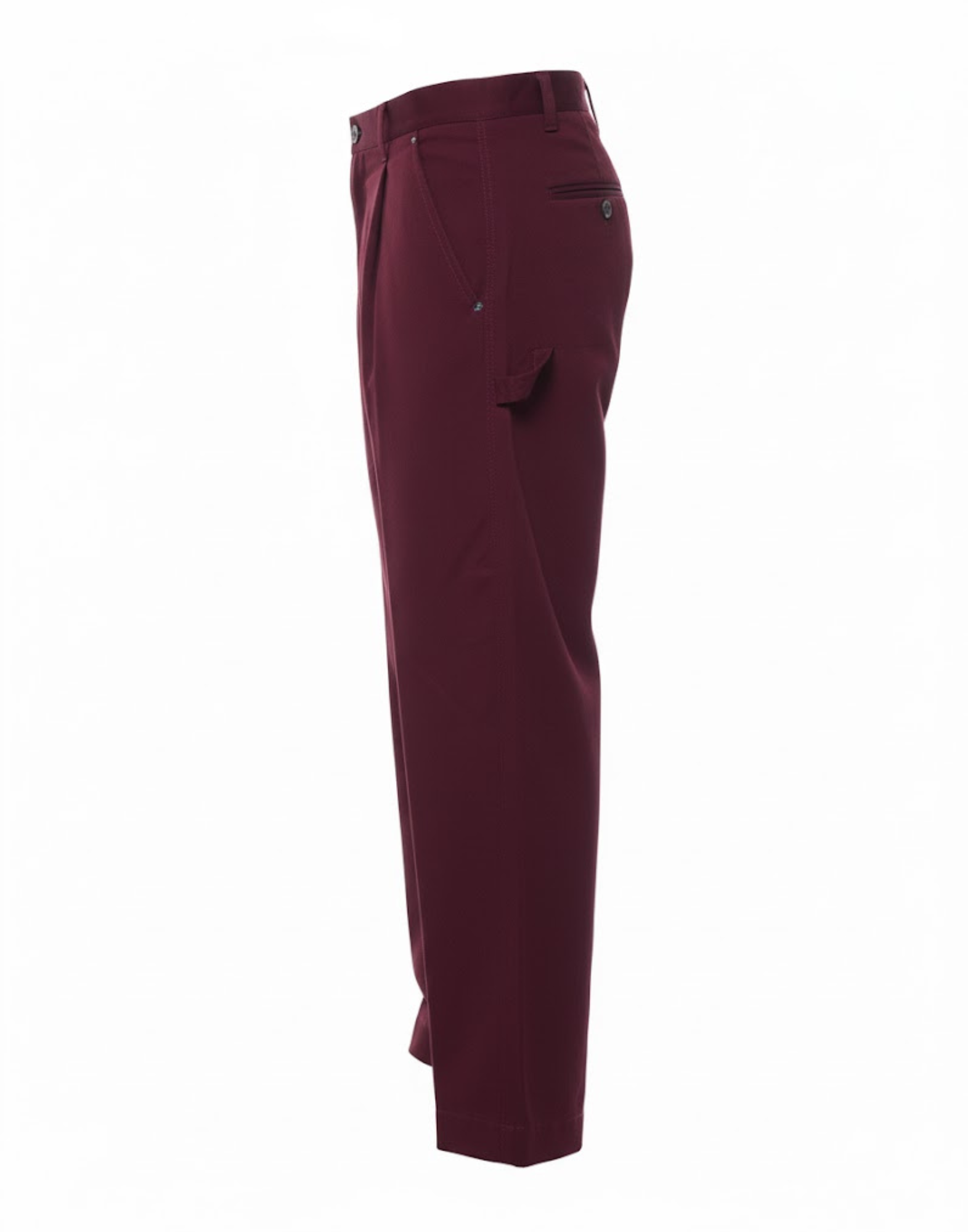 Carrot Fit Trousers In Deep Must Wine