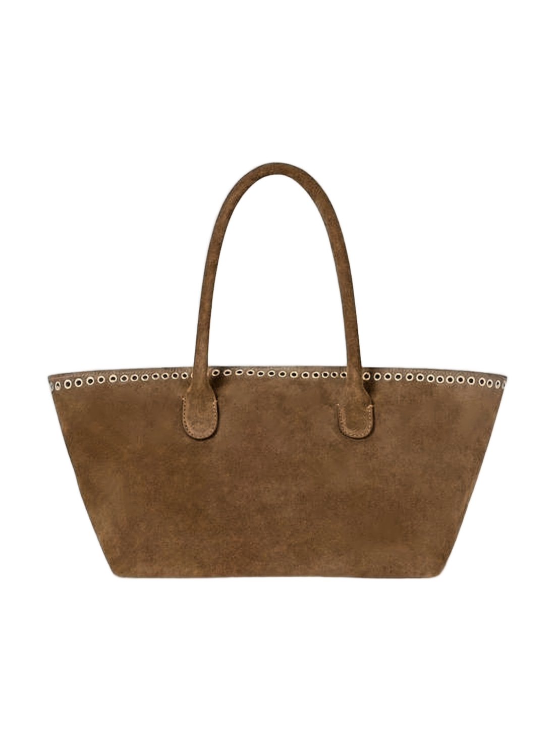 Trapezoidal Suede Leather Shoulder Bag