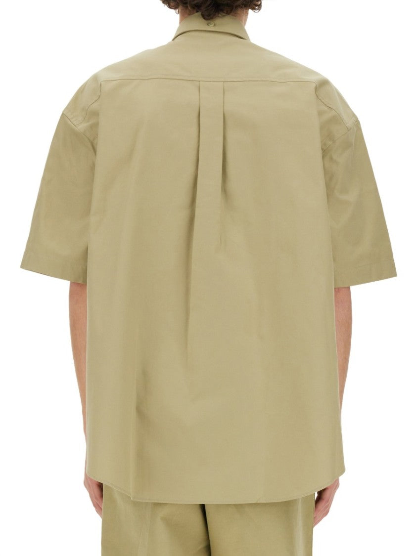 Short-Sleeved Button-Down Cotton Shirt