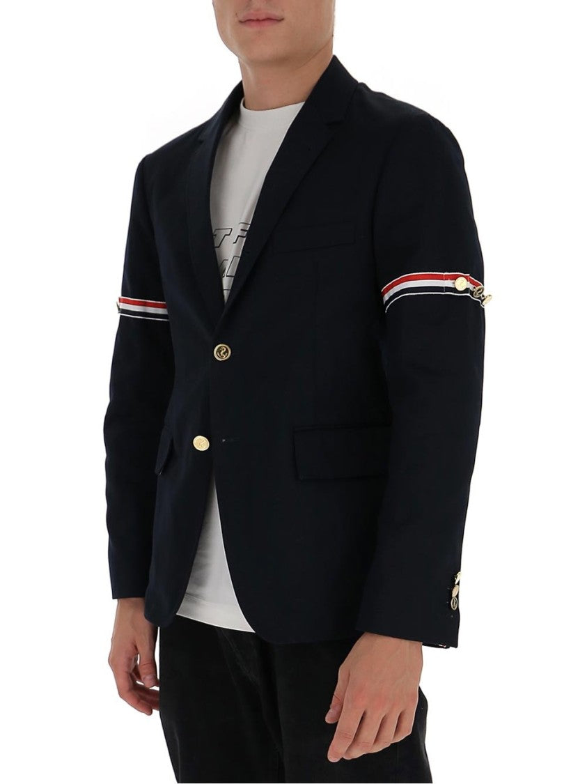 Classic Tailored Blazer with Distinctive Arm Bands