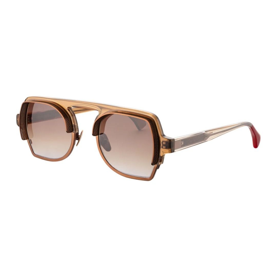Drip Dp-4 Geometric Frame Sunglasses with Double Bridge Design